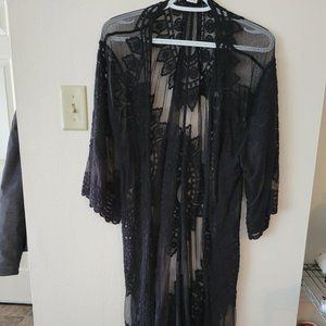 Black Lace Cardigan